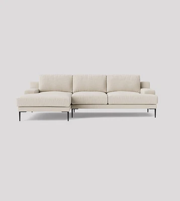£924.99 • Buy Swoon Almera Ivory Boucle & Birch Left Hand Corner Sofa RRP £2599