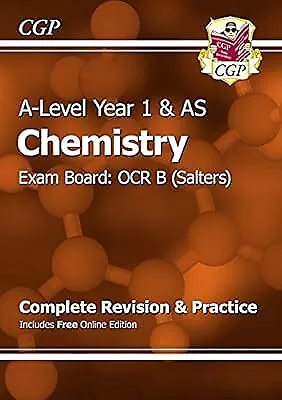 New A-Level Chemistry: OCR B Year 1 & AS Complete Revision & Practice With Onlin • £2.69