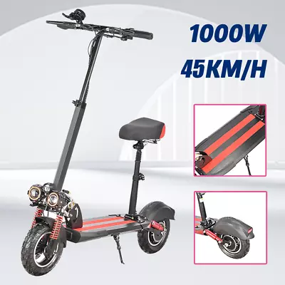 2024 1000W Adult Electric Scooter 45km/h Foldable Commuter Bike Off Road W/ Seat • $720