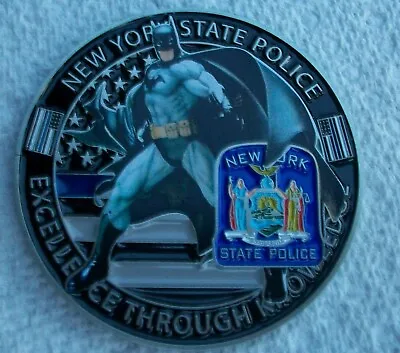 New York State Police Motto BATMAN DC Comics CHALLENGE COIN Medallion NYSP • $12.99
