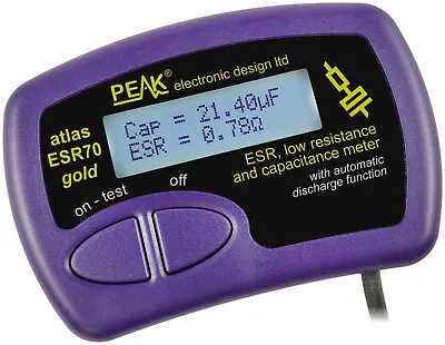PEAK ESR70 Gold ESR And Capacitance Capacitor Analyser Meter Atlas ESR  JPST003 • $112.43