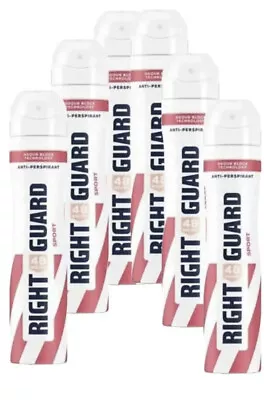 £24.99 • Buy 6 X 250ml Right Guard Womens Deodorant Total Defence 5 SPORT -
