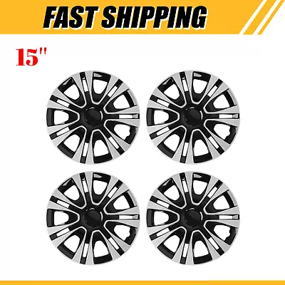 $45.10 • Buy 15  Set Of 4 Wheel Covers Full Rim Snap On Hub Caps Fit R15 Tire & Steel Wheels