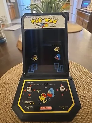 Vintage 1981 COLECO Midway PAC-MAN Mini Arcade Table Top Game * TESTED * • $110