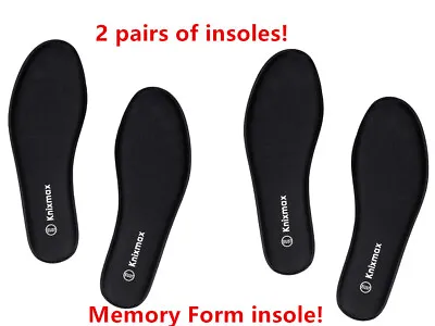 Knixmax 2 Pairs Of Memory Foam Insoles Orthopaedic Orthotic Insoles Inserts Size • $17.82