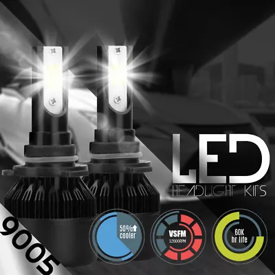 CREE 9005 HB3 H10 388W 38800LM LED Headlight Kit Hi/Lo Beam Power Bulb 6500K • $15.99