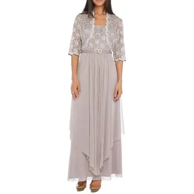 R&M Richards Women's 2 Piece Lace Mother Of The Bride Dress And Shrug Set • $32.99