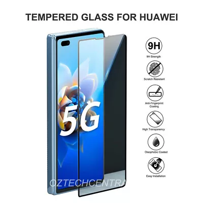 Huawei P50 P40 P30 20 Mate 20 30 Nova Full Cover Tempered Glass Screen Protector • $4.99