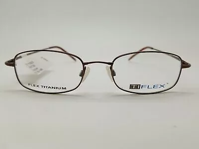 1 Unit New Ti Flex Cognac Eyeglass Frame 51-19-145 #371 • $102