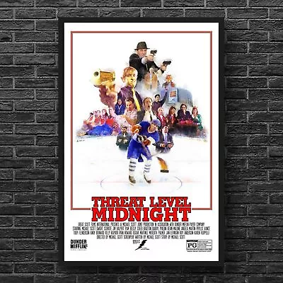 Threat Level Midnight Poster // The Office Decor Dunder Mifflin Poster • $10