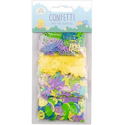 Easter Confetti Table Decoration Eggs Bunnies Chickens Happy Easter Colourful • £3.59