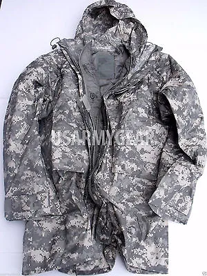 $87.10 • Buy NEW ORC US Army Improved ACU Rainsuit Wet Weather Rain Jacket Parka Coat Liner 