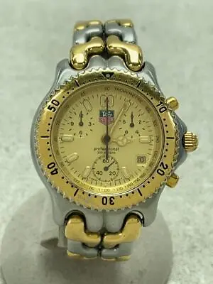 Tag Heuer Sel CG1121-0 Quartz Watch Gold Men's Vintage Date 40mm Round • $491