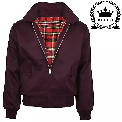 £39.99 • Buy Relco Burgundy Harrington Jacket Skin Mod Scooter Ska Northern Soul 