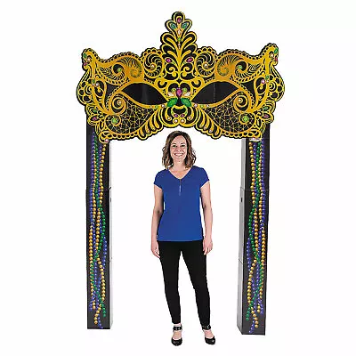 MARDI GRAS MASK ARCH Party Decor 1 Piece • $69.92