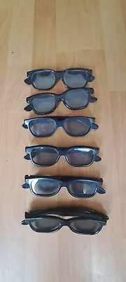 REAL D 3D GLASSES-USED ONLY ONCE-3D TV AND CINEMA X6 Pairs • £0.99