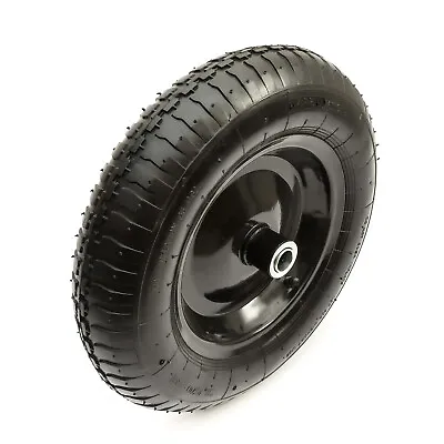 14 Inch 3.50-8 Wheelbarrow Metal 8 Inch Wheel & Tyre + Innertube + Bearing 350-8 • £16.49
