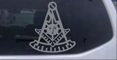 Masonic Past Master Car Or Truck Window Laptop Decal Sticker Telegrey 3X2.8 • $4.99