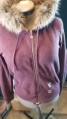 Victoria’s Secret Angel Wings Sweatshirt Hoodie Zipped-lavender-Size Medium  • $40