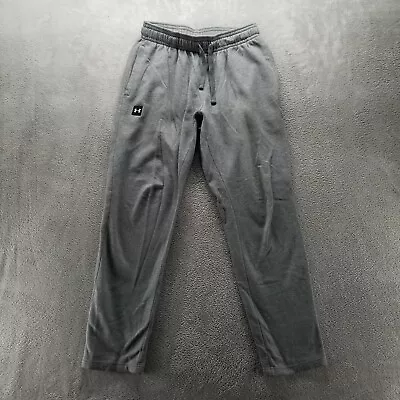 Under Armour Pants Mens M Gray Sweatpants Loose Cold Gear Athleisure Comfort • $17.58