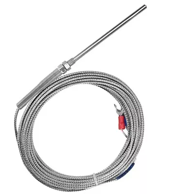 M8 Thread Type K Thermocouple 5cm Probe Temperature Sensor Wire 0-400℃ (5m) • $10.20