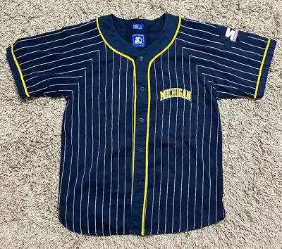 Vintage Michigan Wolverines Starter Jersey Fab 5 March Madness Vtg Retro Ncaa • $137.99