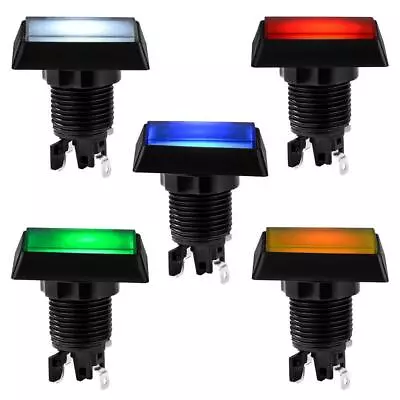 LED Light Illuminated Arcade Video Game Rectangle Push Button Micro Switch • $2.49