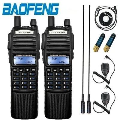 $9.99 • Buy Baofeng Uv-82 8w 128ch Vhf/uhf Dual Band Two Way Ham Radio Walkie Talkie Lot