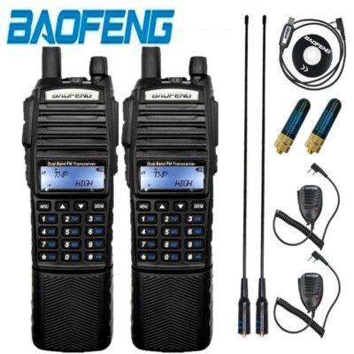 $9.99 • Buy Baofeng Uv-82 8w 128ch Vhf/uhf Dual Band Two Way Ham Radio Walkie Talkie Lot