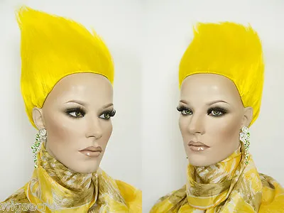 Short Straight Bart Simpson Inspired Yellow Brunette Fun Color Costume Wig  • $45.99