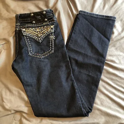 Miss Me JE5489T3 Womens Jeans Blue Tag Size 28 (30x31) Low Rise Skinny Dark Wash • $26.95