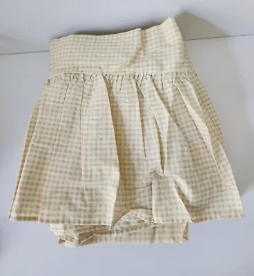 Vtg 1999 Disney Classic Pooh Beige Gingham Nursery Window Valance 82x22 Nwt • $29.99