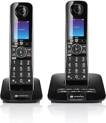 Motorola Voice D8712 Cordless Phone System With 2 Digital Handsets • $44.95