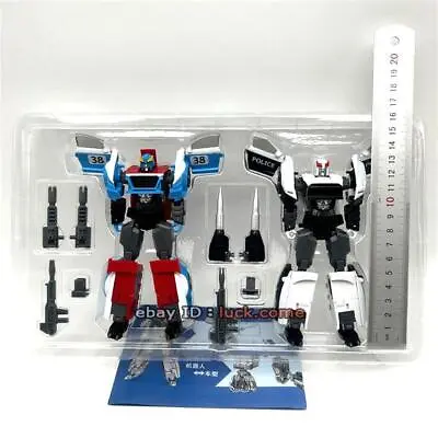 2pcs TT HF01 Smokescreen + Prowl G1 KO.mp 10cm 4in Action Figure Robot Toy Gift • $25.37