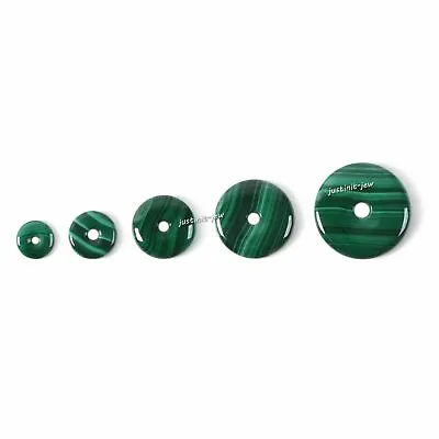 Malachite  Donut Pendant Bead 12mm 15mm 20mm 25mm 30mm • $5.49