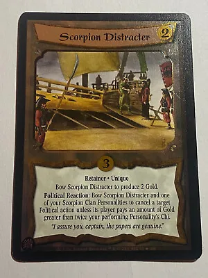 Scorpion Distracter Foil-legend Of The Five Rings Ccg(l5r)-diamond Edition-2003 • $3