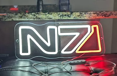 Mass Effect Neon N7 LED Light Wall Sign -- NEW • $60