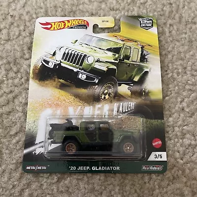 Hot Wheels Car Culture Hyper Haulers '20 Jeep Gladiator 1/64 Diecast GRJ86 • $5.99