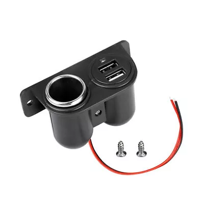 For Car Cigarette Lighter Dual USB Power Outlet Socket Plug Adapter Parts DC 12V • $53.39