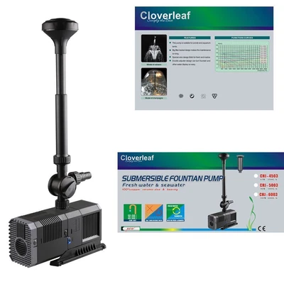 £89.95 • Buy Cloverleaf Pond Pump For Filter Fountain Or Waterfall Koi Fish Pond Attachments