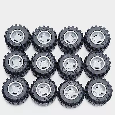 LEGO Black Wheel Tyre 21 X 12 Tire Assembly Grey 6014/ 87697 Vehicle X12 O • $22.99