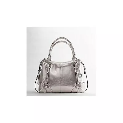 Coach Alexandra Shiny Metallic Large Shoulder Hand Crossbody Bag 15280 • $149