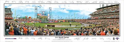 San Francisco Giants 2012 World Series Champs Copy Sign Panoramic Poster #2075 • $49.95