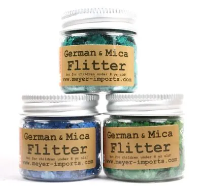 Mica Flakes Set Of 3- Blue And Green - The Professionals Choice - 311-M-0702 • $18.95