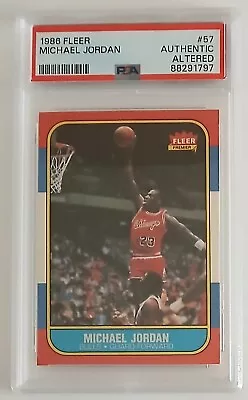 Michael Jordan - Rookie - 1986 Fleer #57 - PSA Authentic Rookie Card • $2995.95