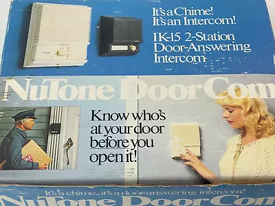 NuTone IK-15 Intercom DoorCom 2-Station Door Chime 2-way Transformer New  • $99.99