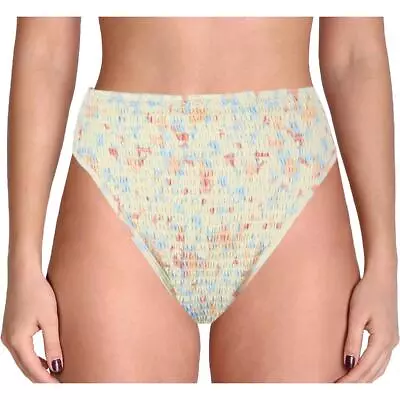 L Space Womens Barlette Ivory Smocked Printed Swim Bottom Separates L BHFO 7682 • $6.99