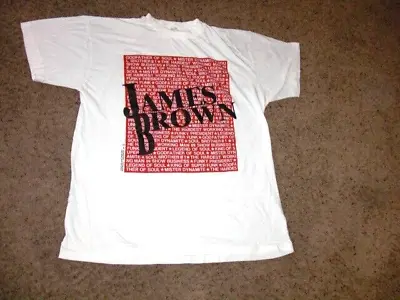 $291.66 • Buy Vintage 1993 JAMES BROWN Japan Tour Stop Shirt Large SUPER RARE Soul R&B