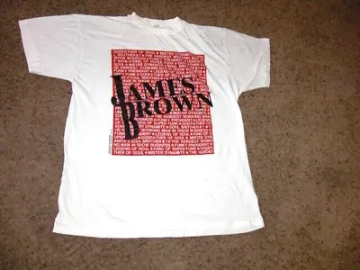 Vintage 1993 JAMES BROWN Japan Tour Stop Shirt Large SUPER RARE Soul R&B • $291.66