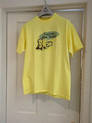 Rare VTG Hanes Yellow T Shirt  I Got My Toaster  • $25